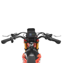 Load image into Gallery viewer, HAPPYRUN F18 Electric Dirt Bike Mid-Drive Motor 6000W Peak, Electric Motorcycle 60V 30Ah Removable Battery, 60-Mile Range, 46mph, Dual Hydraulic Brakes &amp; Full Suspension Electric Motorcycle

