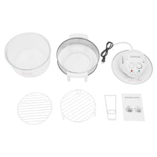 Load image into Gallery viewer, HOLMZCED 18Qt Air Fryer with Grill, Glass Airfryer with Adjustable Temperature&amp;Timer 360° Viewable Airy Fryer with Expansion Ring for Home Kitchen
