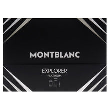 Load image into Gallery viewer, Mont Blanc Explorer Platinum Set 3.4oz EDP &amp; .25oz EDP &amp; 3.4oz SG
