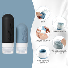 Load image into Gallery viewer, 18pack Travel Bottles for Toiletries,TSA Approved Silicone Travel Containers for Toiletries,Leak Proof Refillable Liqus Shampoo And Conditioner travel Essentials toiletry Bottles
