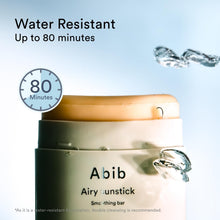 Load image into Gallery viewer, Abib Airy Sunstick Smoothing Bar SPF50 | Non-Sticky Matte Finish Sun Protection for Face and Body, Long-lasting Korean Sun Stick
