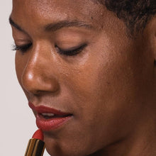 Load image into Gallery viewer, Ogee Full Bloom Sculpted Lipstick (Santana - Cherry Red) - Long Lasting Organic Lipstick with Jojoba Oil &amp; Micro Hyaluronic Acid - 70% Organic Ingredients &amp; Made in USA
