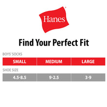 Load image into Gallery viewer, Hanes Boys Socks, Double Tough Cushioned Ankle And No Show, 12-pair Packs Athletic-socks, Ankle - White/Grey Bottom - 12 Pack, Medium US
