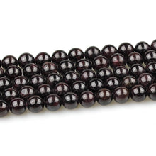 Load image into Gallery viewer, MJDCB Natural Stone Beads Garnet Round Loose Beads for Jewelry Making DIY Bracelet Necklace (6mm)
