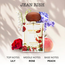 Load image into Gallery viewer, Jean Rish Fiery Rose Eau De Parfum - Perfume for Women (3.4 Fl Oz / 100ml) with Iris, Apricot &amp; Vanilla Notes - Long Lasting and Luxury Fragrance

