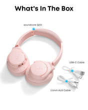 Load image into Gallery viewer, Soundcore by Anker Q20i Hybrid Active Noise Cancelling Headphones, Wireless Over-Ear Bluetooth, 40H Long ANC Playtime, Hi-Res Audio, Big Bass, Customize via an App, Transparency Mode (Pink)
