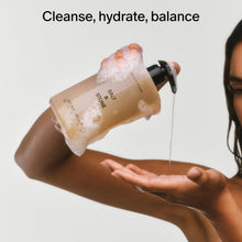 Load image into Gallery viewer, Salt &amp; Stone Body Wash with Antioxidants for Deep Moisture | For Women &amp; Men, Sulfate, Paraben, &amp; Dye Free, Leaving Skin Soft and Hydrated | Bergamot &amp; Hinoki 15.2 fl oz
