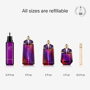 Mugler - Alien Hypersense - Eau de Parfum - Womens Perfume - Floral Woody Scent - Refillable - With Green Mandarin, Pear Accord, Jasmine, & Cashmere - 3.0 Fl Oz
