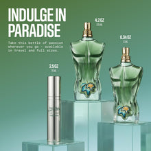 Load image into Gallery viewer, Jean Paul Gaultier Le Beau Paradise Garden Eau de Parfum for Men - Long Lasting Fresh Woody Aquatic Mens Cologne with Coconut Water, Green Fig &amp; Sandalwood - Designer Fragrance Spray, 2.5 oz
