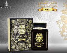 Load image into Gallery viewer, KHALIS AL MALEKI KING, a Perfume for Women and Men with Grapefruit, Sea Notes, Mandarin, Wood, Oak Moss and Ambergris Accords 3.4 Oz
