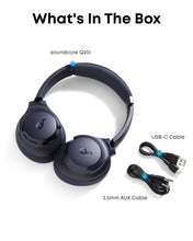 Load image into Gallery viewer, Soundcore by Anker Q20i Hybrid Active Noise Cancelling Headphones, Wireless Over-Ear Bluetooth, 40H Long ANC Playtime, Hi-Res Audio, Big Bass, Customize via an App, Transparency Mode
