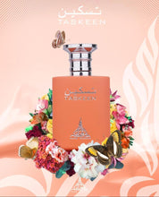 Load image into Gallery viewer, Paris Corner Taskeen Peach Tea Perfume EDP 3.4Fl Oz with 8ml L'Fumes Roll-On Layering Perfume Oil UNISEX - EDP and Oil Combo
