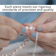 Load image into Gallery viewer, The Pearl Source 14K Gold 7-8mm AAAA Quality Multicolor Freshwater Cultured Pearl Necklace for Women in 17" Princess Length
