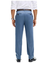 Load image into Gallery viewer, Comdecevis Mens Classic Fit Dress Pants Wrinkle-Resistant Trousers with Pockets for Work,Golf,Business,Casual Blue 36×28
