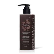 Load image into Gallery viewer, Saphira Mineral Moisturizing Shampoo, Hydration and Shine for Dry, Damaged, Permed or Chemically Treated Hair and Scalp, Sulfate-Free, Paraben-Free, Vegan, Prevents Frizz and Split Ends, 8.5 Ounce
