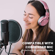 Load image into Gallery viewer, OneOdio Wired Over Ear Headphones Hi-Res Studio Monitor &amp; Mixing DJ Stereo Headsets with 50mm Drivers and 1/4 to 3.5mm Jack for AMP Computer Recording Podcast Keyboard Guitar Laptop - Light Pink

