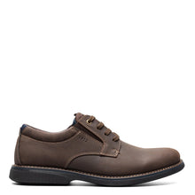 Load image into Gallery viewer, Nunn Bush Men's Otto Plain Toe Oxford Leather Lace Up with Lightweight Sole, Brown Crazy Horse, 9.5
