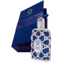 Load image into Gallery viewer, Orientica Luxury Collection Royal Bleu Extrait de Parfum with Notes of Bergamot, Jasmine &amp; Vanilla, Bold &amp; Sophisticated Long-Lasting Fragrance for Women, Elegant &amp; Enigmatic Scent, 2.7 oz/80ml
