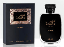 Load image into Gallery viewer, Hawas Black for Men – Eau de Parfum, 3.33 oz - Long Lasting Notes - Rich with woody, citrus, and mossy
