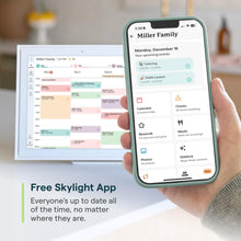Load image into Gallery viewer, Skylight Calendar: 15-inch Wall Planner Digital Calendar &amp; Chore Chart, Smart Touchscreen Interactive Display for Family Schedules – Wall Mount Included, Great for Organizing Your 2026 Calendar
