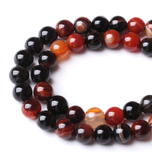 Load image into Gallery viewer, 60PCS 6MM Red Persian Agate Stone Beads Energy Healing Beads for DIY Jewelry Bracelet Necklace Making for Jewelry Making15Inch

