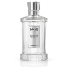 Load image into Gallery viewer, ROMASS Santal 033 Unisex EDP Parfum Spray 100ML Aromatic Woody Fragrance with Cardamom Violet Cedarwood Sandalwood Vetiver Musk Leather Violet
