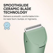 Load image into Gallery viewer, MERIDIAN The Trimmer Original - Body Hair Trimmer for Men, Electric Shaver for Pubic Hair, Chest, Legs &amp; Bikini, Waterproof &amp; Rechargeable, Sage
