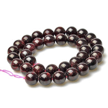 Load image into Gallery viewer, MJDCB Natural Stone Beads Garnet Round Loose Beads for Jewelry Making DIY Bracelet Necklace (6mm)

