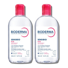Load image into Gallery viewer, Bioderma Sensibio H2O Micellar Water, Duo Pack Makeup Remover Cleanser, Gentle for Skin, Fragrance-Free &amp; Alcohol-Free, Gentle Face Cleanser for Sensitive Skin

