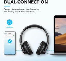 Load image into Gallery viewer, Soundcore by Anker Q20i Hybrid Active Noise Cancelling Headphones, Wireless Over-Ear Bluetooth, 40H Long ANC Playtime, Hi-Res Audio, Big Bass, Customize via an App, Transparency Mode (Black)
