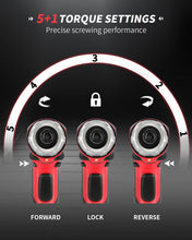 Load image into Gallery viewer, AVID POWER Electric Screwdriver Set Rechargeable 4V Cordless Screwdriver Kit with 44pcs Accessories, 5.65Nm Screw Gun, 5+1 Torque Setting, 2 Position Handle with LED Light
