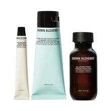 Load image into Gallery viewer, Grown Alchemist Hydra Gel Cleanser (75ml) + Bonus Samples: Balancing Toner (50ml) + Matte Balancing Moisturizer (12ml)
