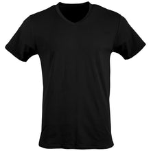 Load image into Gallery viewer, Gildan Men's V-Neck T-Shirts, Multipack, Style G1103, Black (12-Pack)
