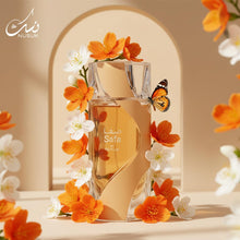 Load image into Gallery viewer, Nusuk Safa Unisex Eau De Parfum Juicy Lemon &amp; Strawberry Top Notes Creamy Coconut &amp; Nectar Floral Heart Warm Vanilla, Musk &amp; Ambrox Base Sweet, Playful, Long-Lasting Fragrance 100ml
