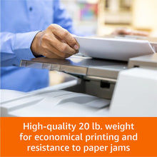 Load image into Gallery viewer, Amazon Basics 30% Recycled Multipurpose Copy Printer Paper, 8.5&quot; x 11&quot;, 10 Reams , 5000 Count (Sheets), White
