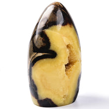 Load image into Gallery viewer, MOGEMT Septarian Geodes Large Healing Crystal Stones Rock Cluster Septarium Druzy Irregular Home Decoration Specimen 1.5-2 Lbs
