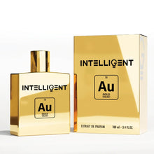 Load image into Gallery viewer, Intelligent Gold | Rich, Charismatic, Perfection | Extrait de Parfum for Men | 3.4 Fl Oz (100 mL)
