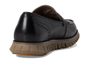 Cole Haan Men's Zerogrand Remastered Penny Loafers, Black Stamped/Lava/Irish Coffee, 9.5
