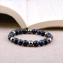 Load image into Gallery viewer, KIOMOY Triple Protection Bracelet For Protection Bring Luck And Prosperity Hematite Black Obsidian Tiger Eye Stone Bracelets (Stone-CS-CTB)
