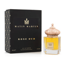 Load image into Gallery viewer, MATIN MARTIN Rose Oud for Unisex - Arabian Perfume for Women &amp; Men - Long Lasting Fragrance with Saffron, Bergamont, Jasmine, Sandalwood, Cedar Notes - Arabic Cologne - Travel Size - 3.4 oz EDP Spray
