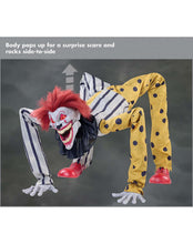 Load image into Gallery viewer, Spirit Halloween 3 Ft 9 In Carnival Creeper Animatronic, Scary Clown Decor, Outdoor-Rated Prop
