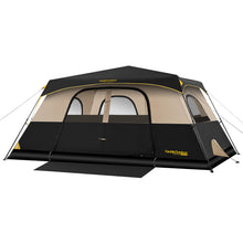 Load image into Gallery viewer, FanttikOutdoor Zeta C10 Pro Camping Tent 10 Person Instant Cabin Tent Setup in 60 Seconds with Rainfly &amp; Windproof Portable with Carry Bag for Family Camping &amp; Hiking, Khaki
