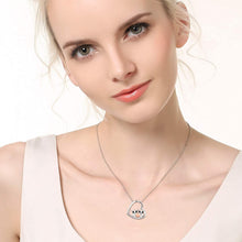 Load image into Gallery viewer, KINGWHYTE Owl Jewelry S925 Sterling Silver Double Owl Necklace Love Heart Pendant Owl Gifts for Women Owl Lover
