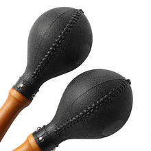 Load image into Gallery viewer, Percussion Maracas Pair of Shakers Rattles Sand Hammer Percussion Instrument with ABS Plastic Shells and Wooden Handles for Live Performances and Recording Sessions
