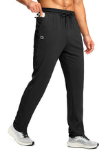 Load image into Gallery viewer, G Gradual Men's Sweatpants with Pockets Workout Joggers Pants(Black,L)
