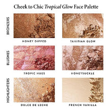 Load image into Gallery viewer, LAURA GELLER NEW YORK Cheek to Chic Tropical Glow Baked Face Palette | Includes 2 Blushes, 2 Bronzers and 2 Radiant Highlighters
