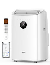 Load image into Gallery viewer, DREO Portable Air Conditioner 318S, 8000 BTU ASHRAE (5000 BTU DOE) Smart AC Unit for Bedroom with Drainage-free Cooling, Fan&amp;Dehumidifier 3 in 1, APP/Voice/Remote, Quiet Standing AC for Room Indoors

