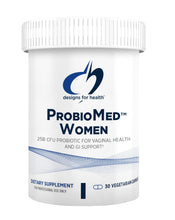Load image into Gallery viewer, Designs for Health ProbioMed Women - Vaginal Probiotics to Support pH Balance, Vaginal Comfort, Immune Health &amp; Gut Health for Women - Dairy-Free Probiotic (30 Capsules)
