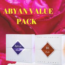 Load image into Gallery viewer, RASASI Abyan EDP (Couple Set) Men &amp; Women - 95 ML (3.2 oz) I Amber, Wood, Vanilla, Leather, Musk &amp; Woody I

