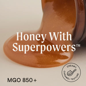 Manukora Raw Manuka Honey, MGO 850+ from New Zealand, Non-GMO, Monofloral, Traceable from Hive to Hand, Daily Digestive & Immune Support - 500g (1.1 Lb)